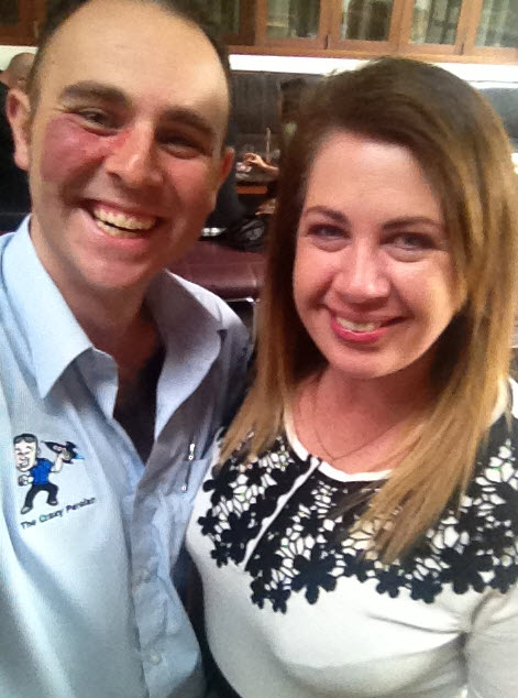 Edward Zia (myself) and the fine Business Woman Rochelle Prater - with our "Selfie" taken :)