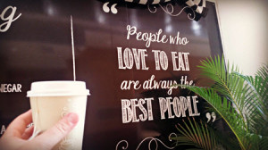 Loving to Eat is a great thing and this wall art got me thinking today. Perhaps at times it isn't so great?